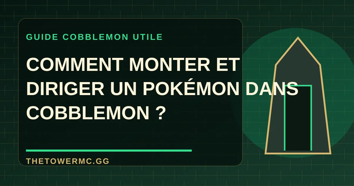 Dresseur Minecraft chevauchant un Pokémon compatible devant une route, un lac et une falaise illustrant les styles de monture.