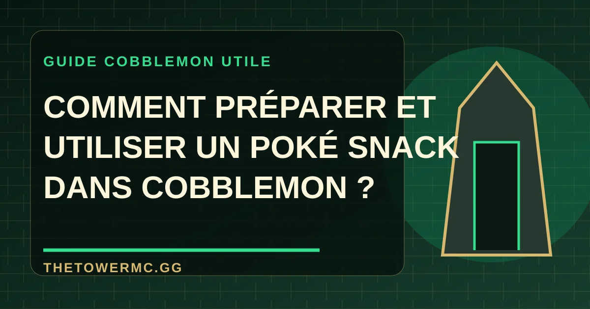 Poké Snack posé près d’un feu de camp Minecraft pour attirer des Pokémon sauvages dans Cobblemon.